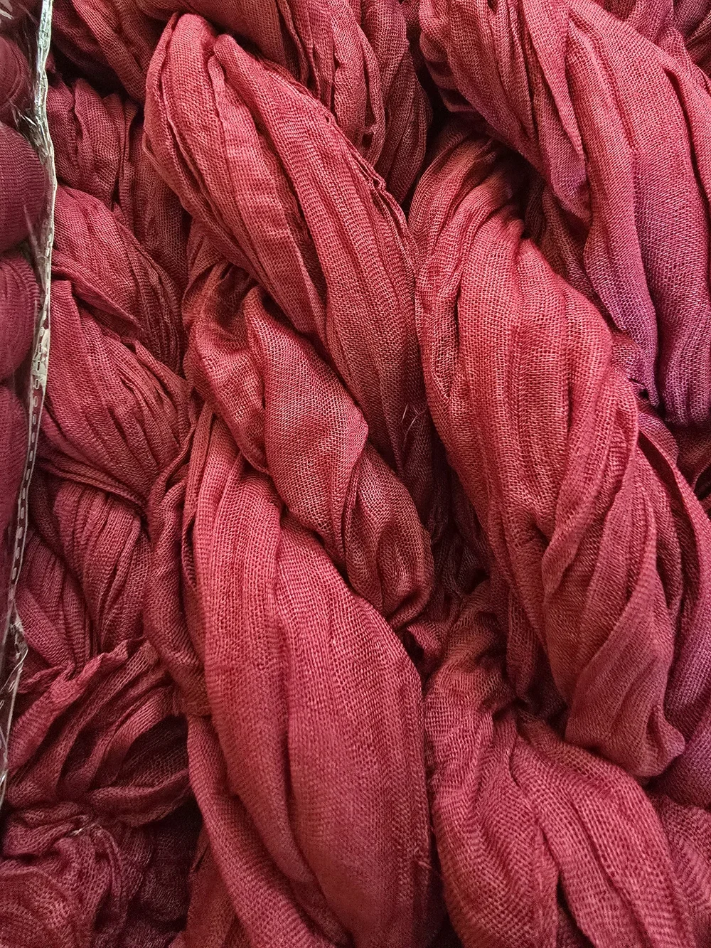 Burgundy Cheesecloth Fabric - Soft & Airy Draping